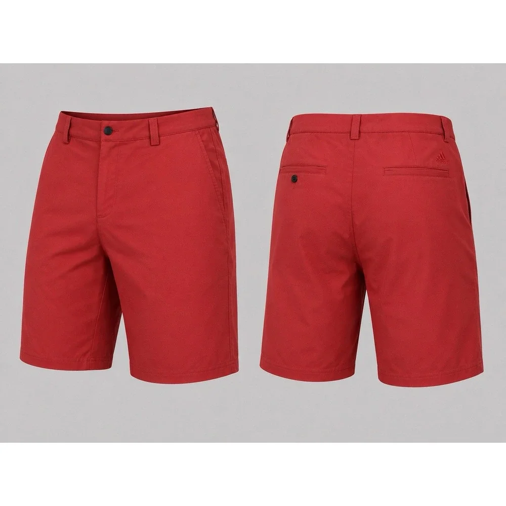 Adidas Stretch Golf Shorts Mens 38 RED Climat Cool  Performance